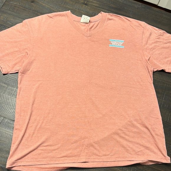 JADELYNN BROOKE Comfortable V-Neck T-Shirt in Coral Women’s XL - Picture 3 of 6